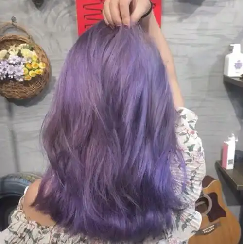 2019适合的新发色:iu同款渐变星空紫掉色是什么颜色?