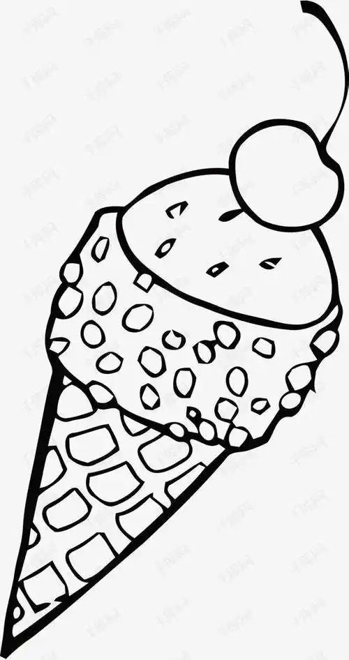 甜点简笔画 美食甜点简笔画