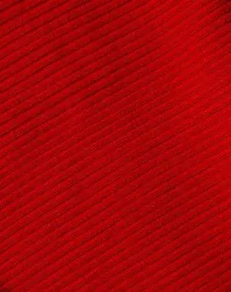 女款大红色高领纯色羊毛针织衫