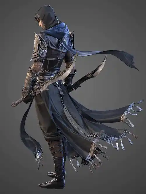 人物3d建模丨仙侠游戏人物建模作品分享