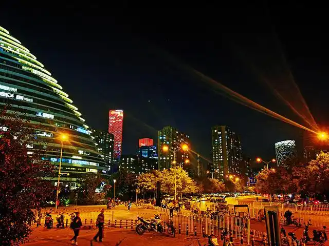 北京城市之光:望京的夜晚照亮我们的眼睛,美丽写入身边的街景