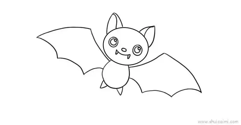 万圣节蝙蝠儿童画怎么画万圣节蝙蝠简笔画简单又好看