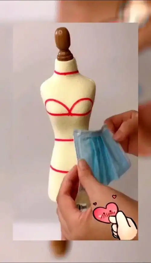 用过的口罩不要扔,做成裙子,难道不香吗!