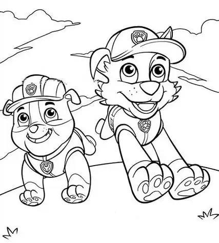 汪汪队简笔画图片大全汪汪队简笔画毛毛