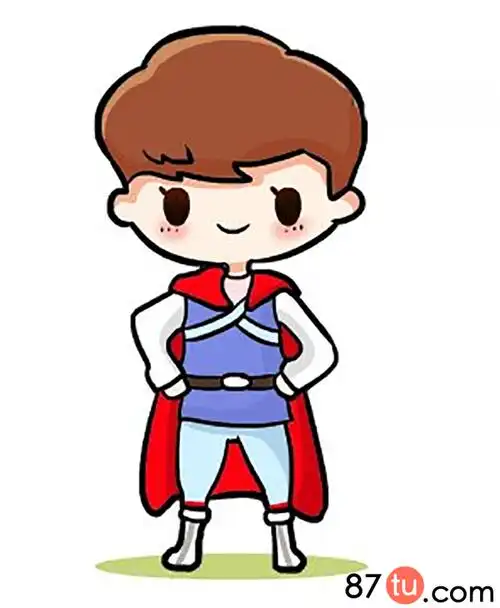 幼儿简笔画王子