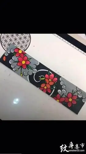 臂环手环纹身,臂环手环纹身手稿,臂环手环纹身手稿图案