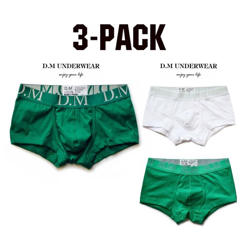 m男士平角内裤低腰性感舒适透气棉纯色简约青年运动四角裤