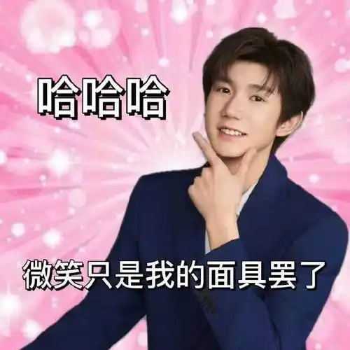 王源23岁且放青山远#我说想要八字手势小圆表情包于是就得到了