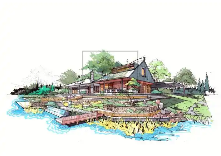 高分景观手绘效果图出炉想要考高分的速练