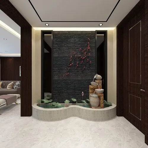 奥特莱斯玄关水景