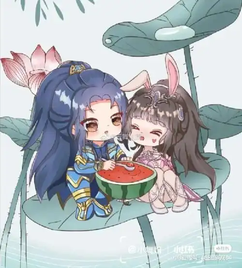 唐三和小舞q版壁纸来了