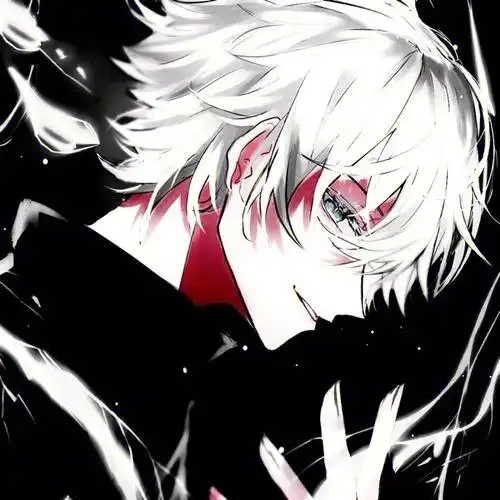 动漫头像  #白毛  #帅哥  #动漫男头