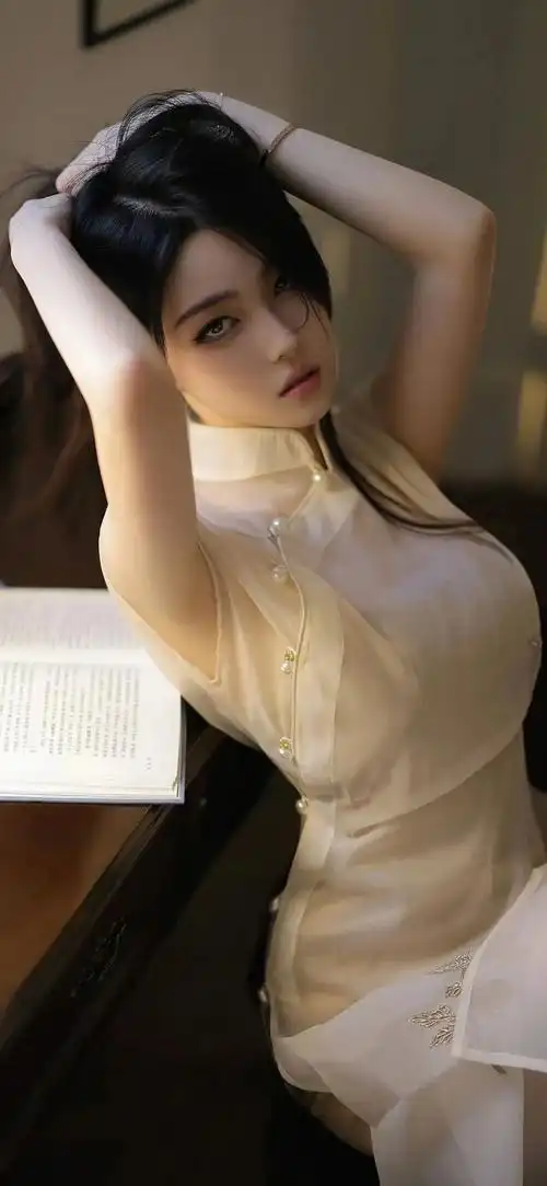 高冷高颜值旗袍美女手机壁纸图片
