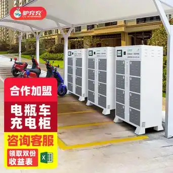 电动车电池8路充电柜电瓶车共享充电柜外卖充电柜智能充电桩8bc-1