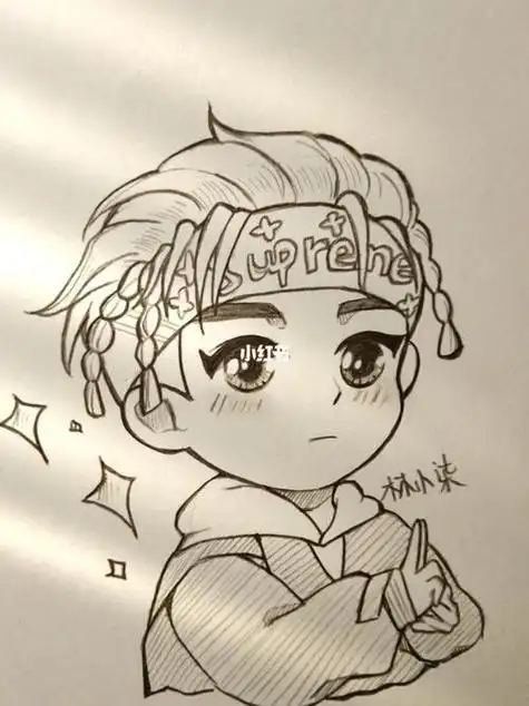 简笔画手绘q版明星鞠婧祎赵丽颖q版简笔画步骤卡通简笔画简笔画明星