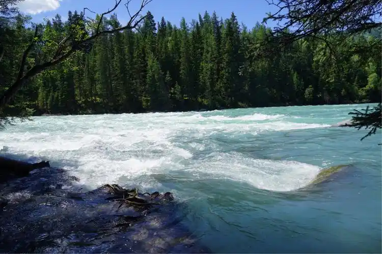 雪白的浪花晶莹剔透,碧波荡漾