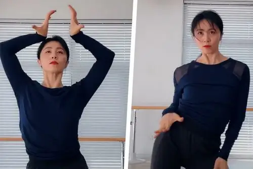 辣妈上线孙莉晒跳舞视频又美又飒稳居c位小蛮腰抢镜气质佳