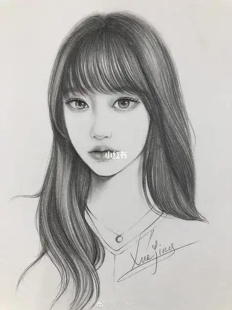 手绘素描头像人物画像彩铅代画装饰画铅笔画油画二次元漫画礼品画练习