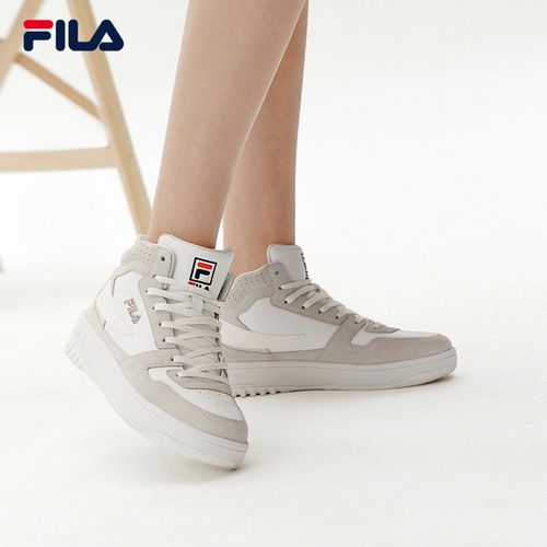 倪妮同款fila斐乐官方女子高帮板2022年春季新款板鞋