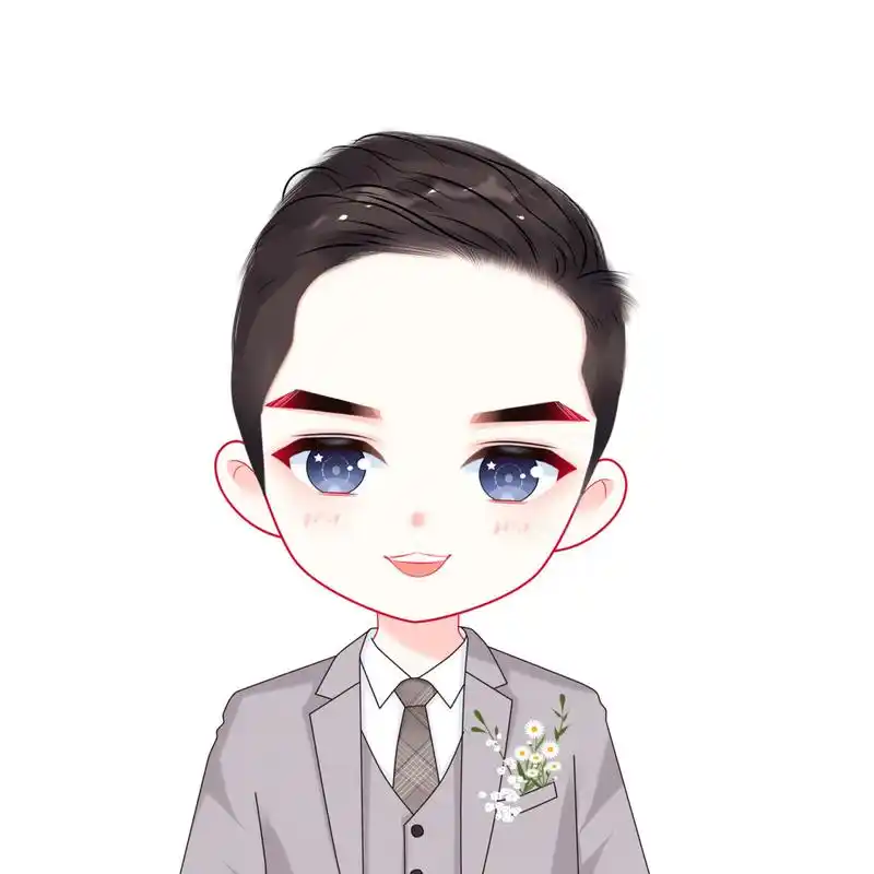 帅气的男生卡通头像 q版头像 男生手绘头像可爱卡通头像