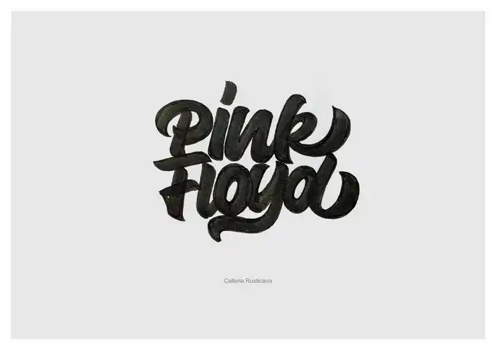 近期英文手绘字体