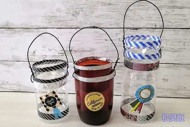 矿泉水瓶废物利用手工制作装饰花篮步骤图解