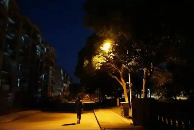 灯在等车,车在等人