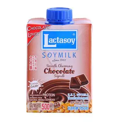 00:00泰国进口力大狮巧克力味豆奶500ml*12盒整箱豆制品饮料营养早餐