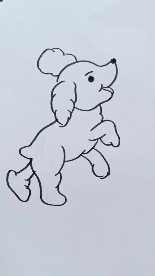 小狗狗绘画教程来了,简单一看就会