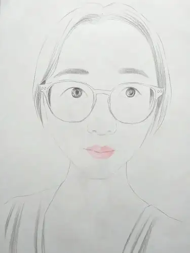 手绘肖像画步骤图