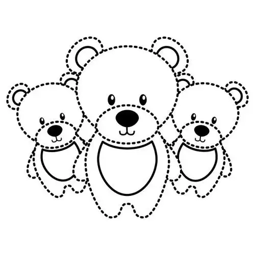 三只泰迪熊可爱的动物玩具