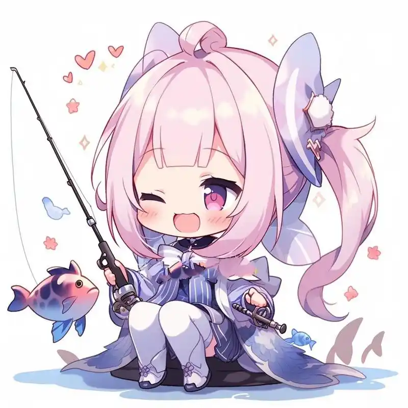 原神头像 | q版·多角色91 心海:鱼鱼那么可爱,为什么要钓它?
