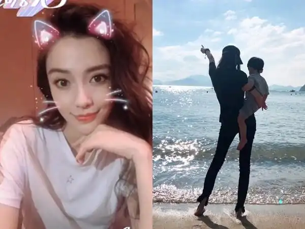 angelababy自拍「小海绵奶音」冒出! 儿一句话让她害羞了