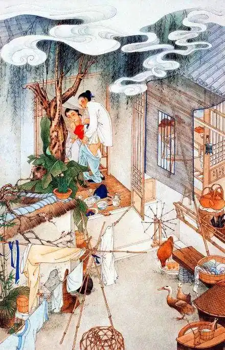 胡也佛的《金瓶梅密戏图》和他的仕女画