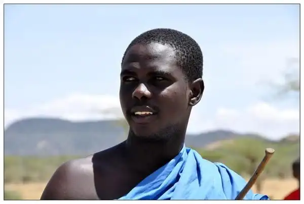 2011肯尼亚非洲象征马赛族人