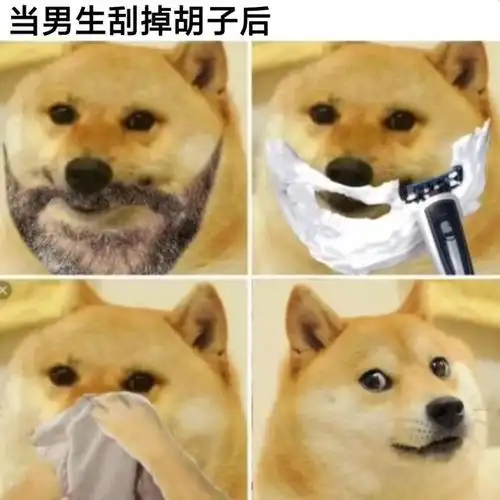 搞笑合集:一个男生刮胡子的全过程.