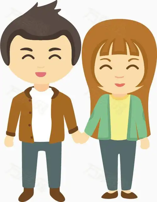 一对夫妻图片免费下载_卡通手绘_万素网