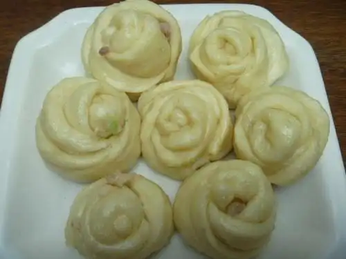 玫瑰花包子的做法