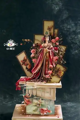 古风翻糖人偶蛋糕《北方有佳人》可以吃的"手办"