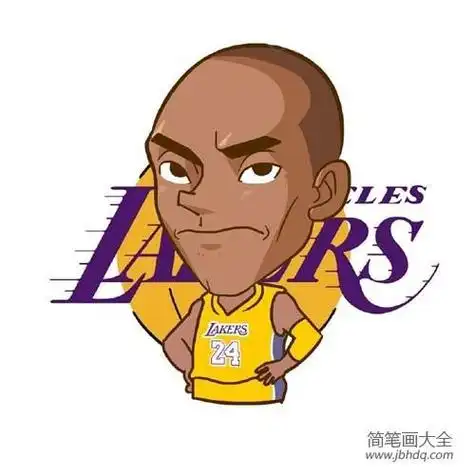 q版科比的卡通简笔画