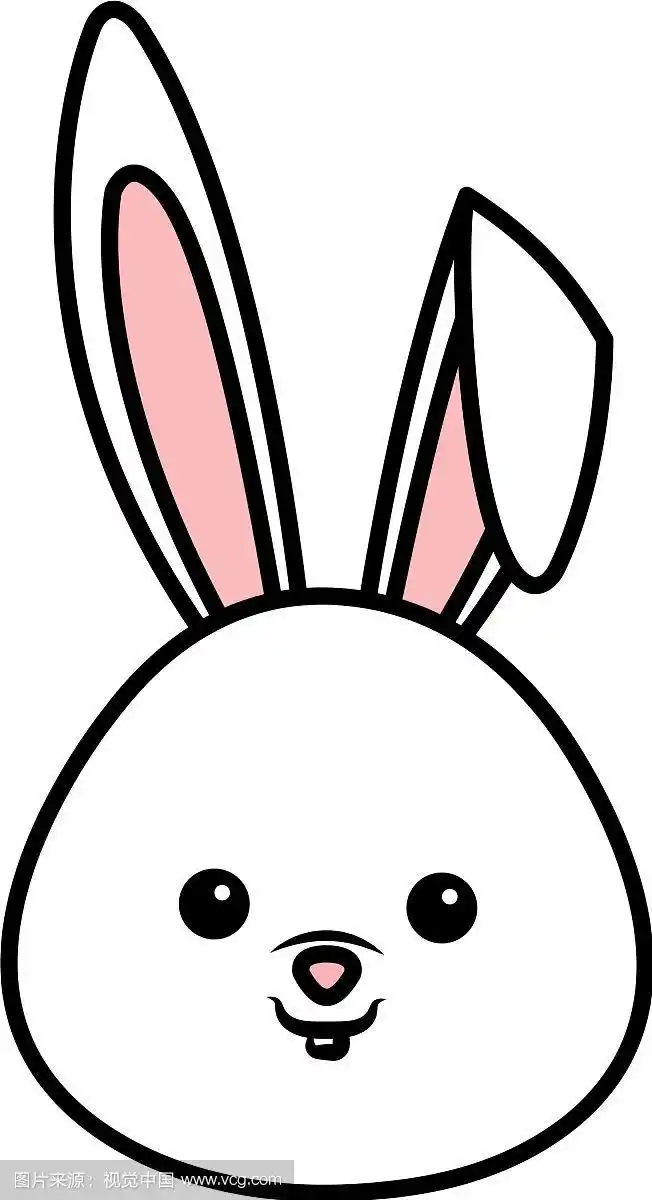 可爱的兔头人物