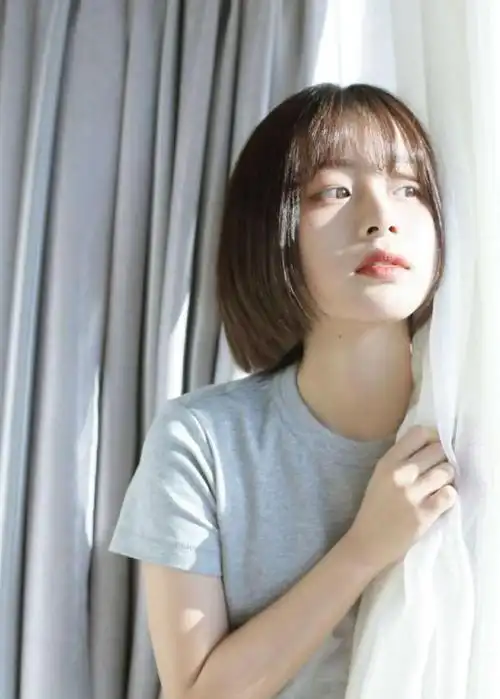 短发纯美漂亮女孩,气质佳唯美