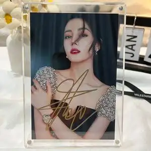 迪丽热巴亲笔签名照周边相框写真同款摆件明星爱豆保真送礼物现货