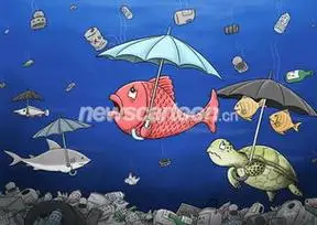 海洋垃圾简笔画 海洋垃圾简笔画污染