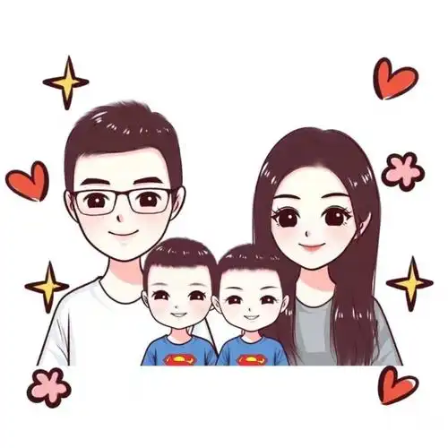 q版头像‖写实头像‖微信头像‖情侣头像‖全家福头‖一家三口一家四