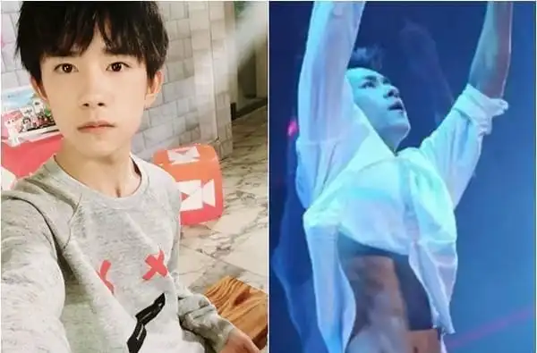 衣服掀开竟有冰块盒腹肌|王俊凯|tfboys|快乐大本营_网易娱乐