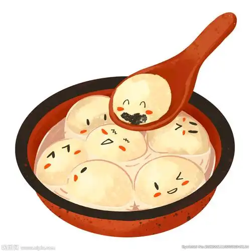 可爱拟人汤圆元宵图片