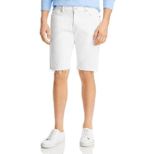 frame男款米白色短裤|lhomme cut off shorts