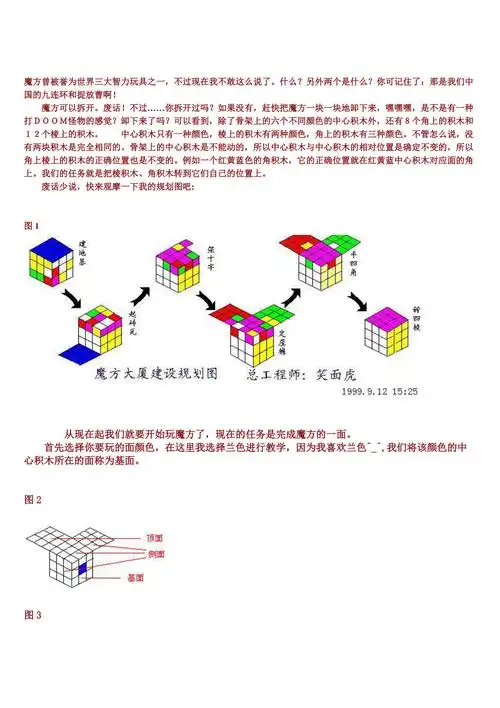 三阶魔方教程图解