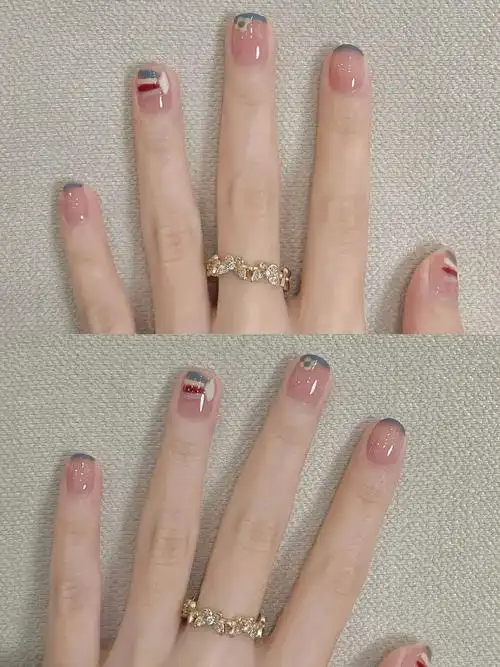 超好看的美甲 美甲分享 短指甲也可以这么美 夏日美甲 显白美甲